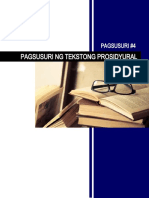 PAGSUSURI #4 - Tekstong Prosidyural