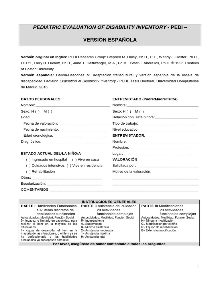 Version Española Pedi | PDF | Adultos