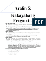 Aralin 5 Pragmatik
