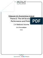 Edexcel (A) Economics A-Level: Theme Performance and Policies