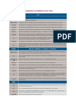 Calendario 22-23 Esquema