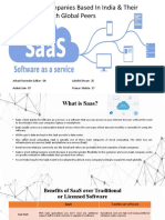 Three SAAS Companies Based in India & Their Comparison With Global Peers