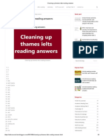 Cleaning Up Thames IELTS Reading Answers