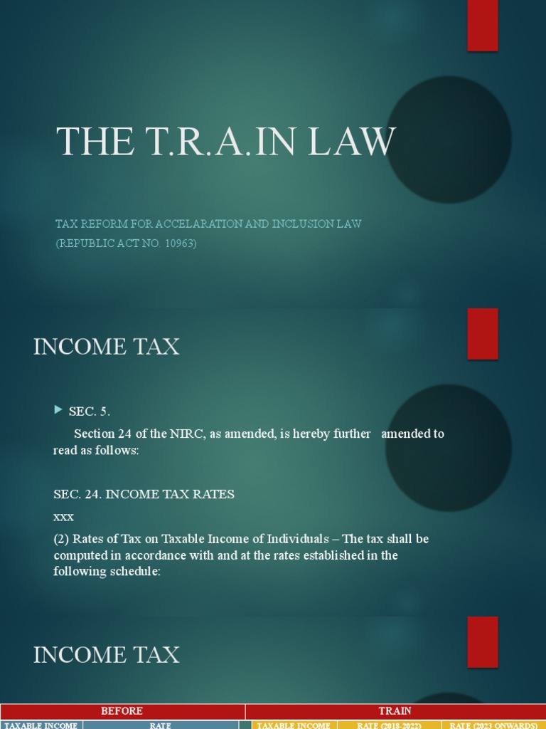 The Train Law Presentation | PDF