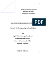 Documento VALORACIÓN DE LA CONDICIÓN FÍSICA Completa