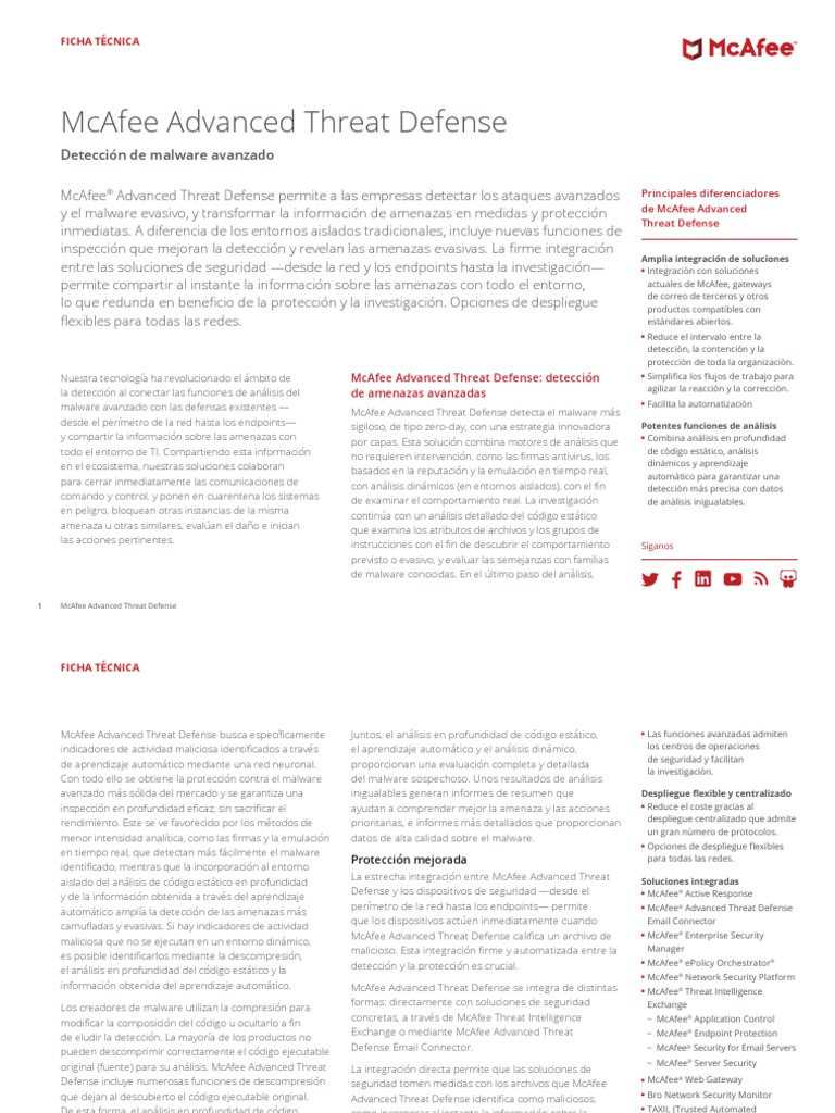 Ds Advanced Threat Defense | PDF | Malware | Archivo de computadora