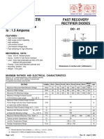 FR151 - FR157-STR: Fast Recovery Rectifier Diodes PRV: 50 - 1000 Volts Io: 1.5 Amperes