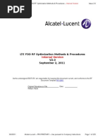 LTE FDD RF Optimization Methods & Procedures