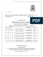 Online Market Survey For Roof Material.: A Study On Micro Project Report