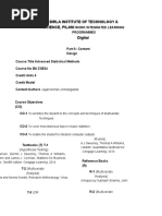 BA ZG524 Advanced Statistical Methods