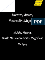 Vol. 69-73 Motetten, Messen... - Motets, Masses...