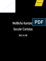 Vol. 61-68 Weltliche Kantaten - Secular Cantatas