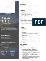 Radwa's CV - Operation Manager