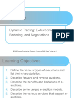 Dynamic Trading: E-Auctions, Bartering, and Negotiations