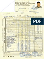 Certificado de Estudio Condori Villa Rolando