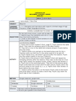 Lesson Plan Movement Control Order English Date/Day Class Subject Learning Standard