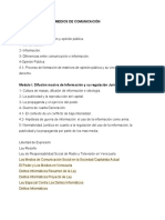 Política Derecho y Medios de Comunicación Programa