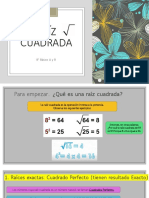 Matemática Raíz Cuadrada 13 20 Mayo