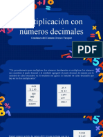 Multiplicacion Con Numero Decimal