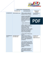 Matriz de Roles y Responsabilidades PDF