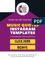 Music Quotes: Instagram Templates