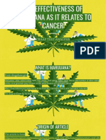 The Effectiveness of Marijuana As It Relates To Cancer