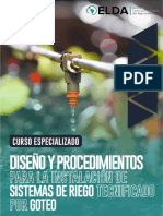 Brochure Diseño y procedimientos para la instalación de Sistemas de Riego Tecnificado por goteo