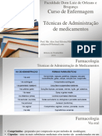 Técnicas de Administração de Medicamentos por Via Oral e Outras Vias