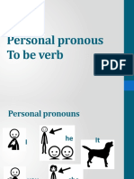 Power Point Verb To and Personal Pronouns