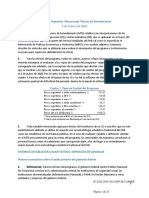 Texto del acuerdo con el FMI: Adjunto II. Argentina. Memorando Técnico de Entendimiento
