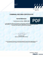 Criminal Record Certificate: Sarita Maharjan