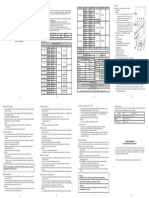 VC15B+/VC17B+ Digital Multimeter User Manual: NOT Exceed The "Maximum Value" Indicated in The Specification