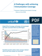 Progress and Challenges With Achieving Universal Immunization Coverage