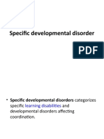 Specific Developmental Disorder