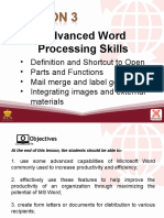 L3 Advanced Word Processing Skills