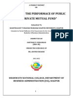 Evaluating The Performace of Public and Private Mutual Fund