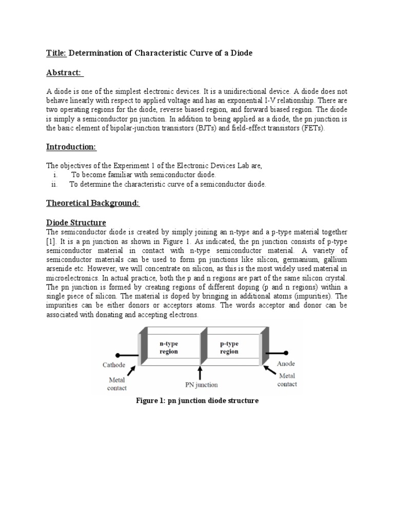 Mid Task | PDF | P–N Junction | Diode
