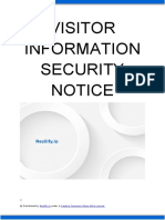 Visitor Information Security Notice