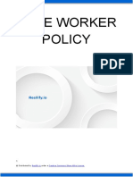 Lone Worker Policy: © Distributed by Under A