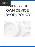 Bring Your Own Device Policy