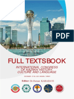 Uluslararası Kazak Tarihi, Kültürü Ve Dili Kongresi