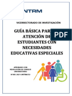 Cartilla Guía Básica para La Atención de Estudiantes Con Necesidades Educativas Especiales