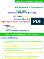 MISS-1103 System and Network Security - File-03 - Digital Signature & Cryptographic Hash Function - KMA