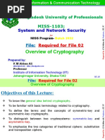 MISS-1103 System and Network Security - File Useful For File-02 - Overview of Cryptography - KMA