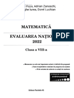 Matematica. Evaluarea Nationala 2022 - Clasa 8 - Gabriel Popa, Adrian Zanoschi, Gheorghe Iurea, Dorel Luchian