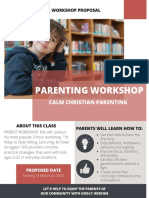 Parenting Class Course Workshop Seminar Event Promotion Flyer Poster Brochure Simple