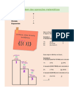 Aula Excel - Operações Matemáticas