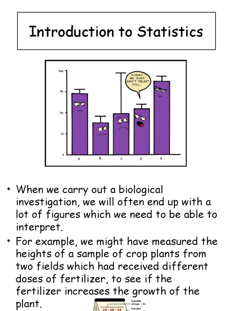 Introduction To Statistics | PDF | Statistics | Probability Distribution