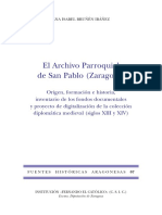 El Archivo Parroquial de San Pablo (Zaragoza)