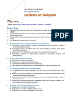 03C - Hanging Gardens of Babylon - LiteralInferential - Questions